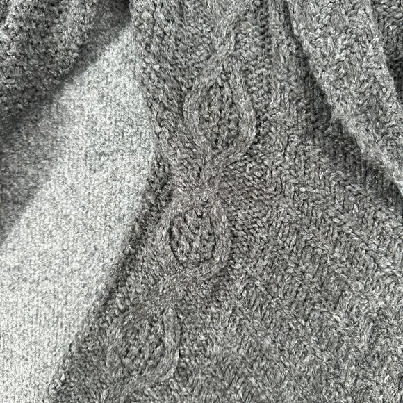 Royal Robbins Dark Gray Cozy Knit Open Cardigan Tie Front XS Wool Blend - Picture 3 of 8